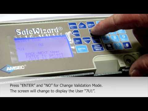AMSEC SafeWizard - Assigning a User Key
