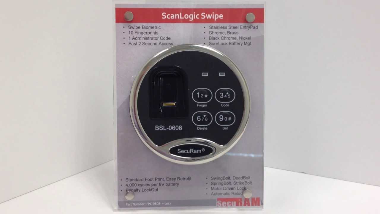 ScanLogic Swipe - Opening the lock and Enrolling the Admin Fingerprint
