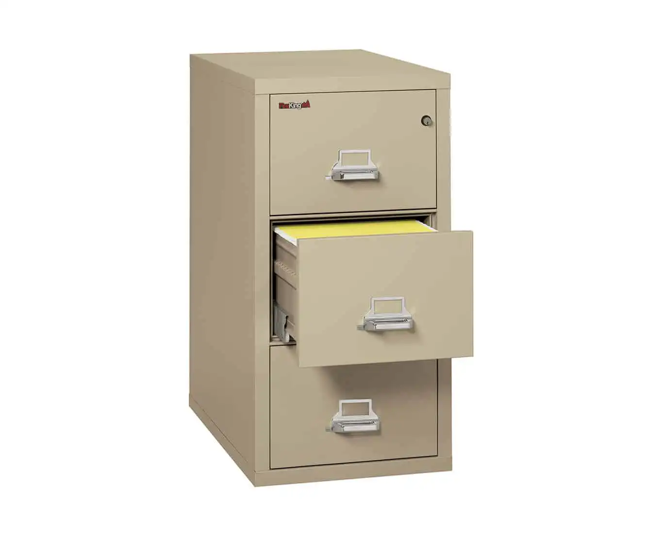 FireKing Vertical File Cabinet 3-1831-C (3 Drawer Letter) - Image 2