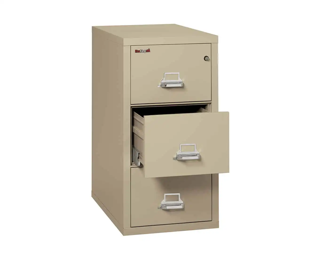 FireKing Vertical File Cabinet 3-1831-C (3 Drawer Letter) - Image 3