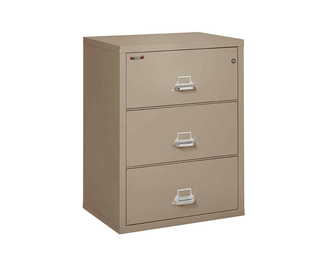 Fireking Lateral File Cabinet 3 3122 C 4 Drawer Bank Safe