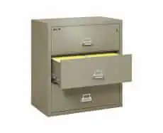 Victor Firemaster File Cabinet 9344 Three Drawer Lateral