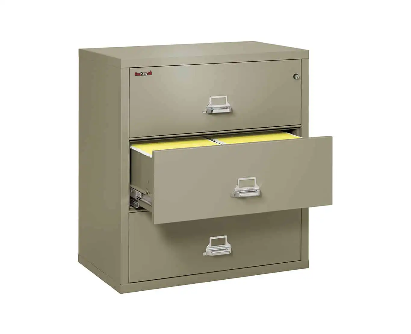 FireKing Lateral File Cabinet 3-3822-C (3 Drawer) - Image 2