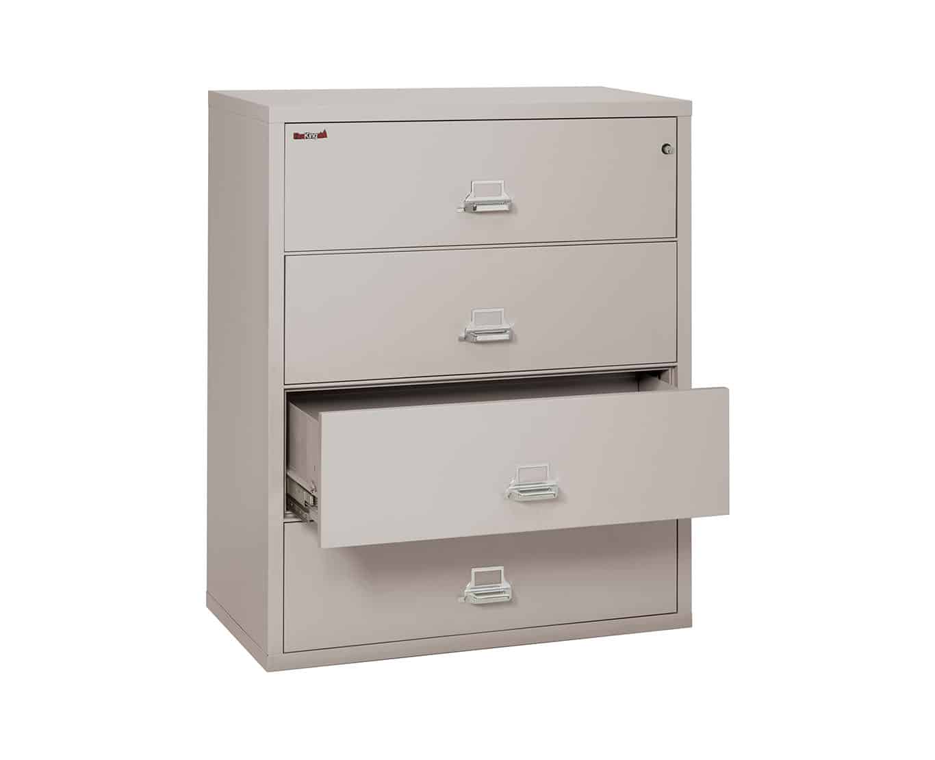 Fireking Lateral File Cabinet 4 4422 C 4 Drawer Bank Safe