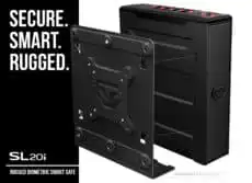 Vaultek SL20i Slider Series Rugged Smart Biometric Stealth Safe Quick Open Pistol Safe Rechargeable Li-ion Battery