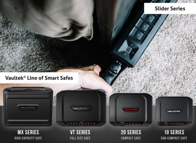 Vaultek SL20i Slider Series Rugged Smart Biometric Stealth Safe Quick Open Pistol Safe Rechargeable Li-ion Battery - Image 4