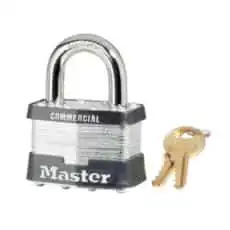 MASTERLOCK MA1-KA Wide Laminated Steel Pin Tumbler Padlock Keyed Alike