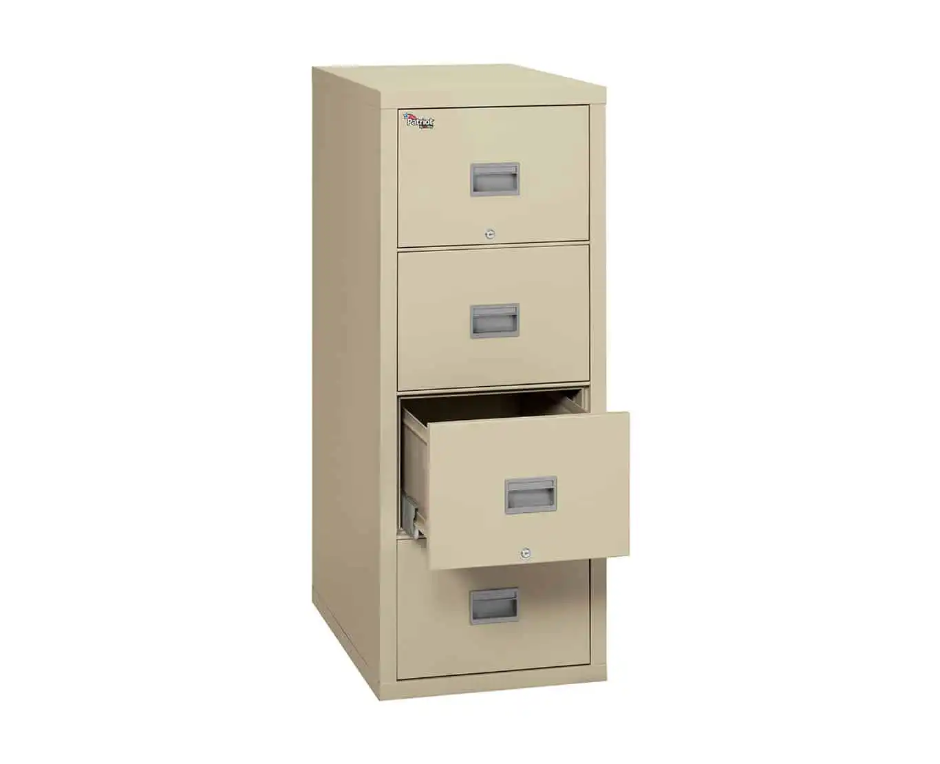 FireKing 4P1831-C 4 Drawer Patriot Vertical File Cabinet (Letter) - Image 2