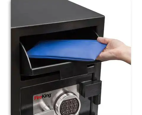 FireKing SB2014-BLEL Front Loading Depository Safe - Image 3