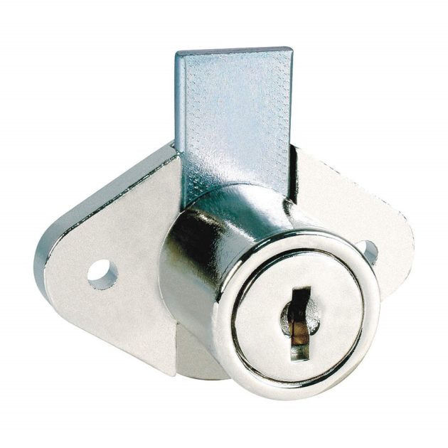 National 7/8 inch Nickel plated Drawer/Cabinet Lock NATC8803