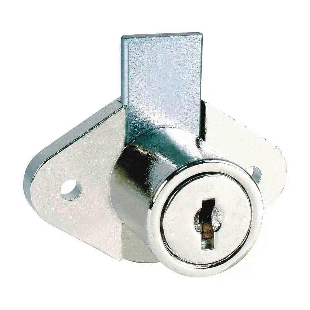 National 7/8 inch Nickel plated Drawer/Cabinet Lock NATC8803