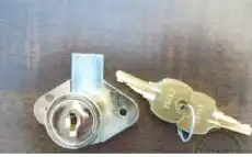 National 7/8 inch Brass Drawer/Cabinet Lock C88033