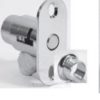 National 1 inch Push-In Cabinet/ Drawer Lock - Satin Chrome Finish C804326D - Image 2
