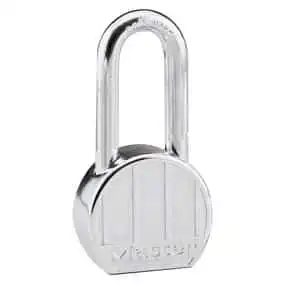 Master Lock 2-1/2in (64mm) Wide Zinc Die-Cast Body Padlock with 2in (51mm) Shackle 230LH