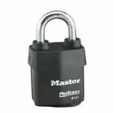 Master Lock 2-1/8in (54mm) Wide ProSeries® Weather Tough® Laminated Steel Rekeyable Pin Tumbler Padlock MA6121KA