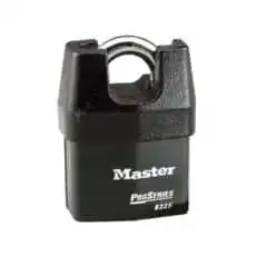 MASTER LOCK 2-3/8in (60mm) Wide ProSeries® Shrouded Laminated Steel Rekeyable Pin Tumbler Padlock, Keyed Alike 6325KA