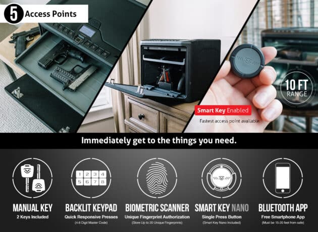 Vaultek MXi Large Capacity Rugged Bluetooth Smart Safe with Biometric Lock - Image 4